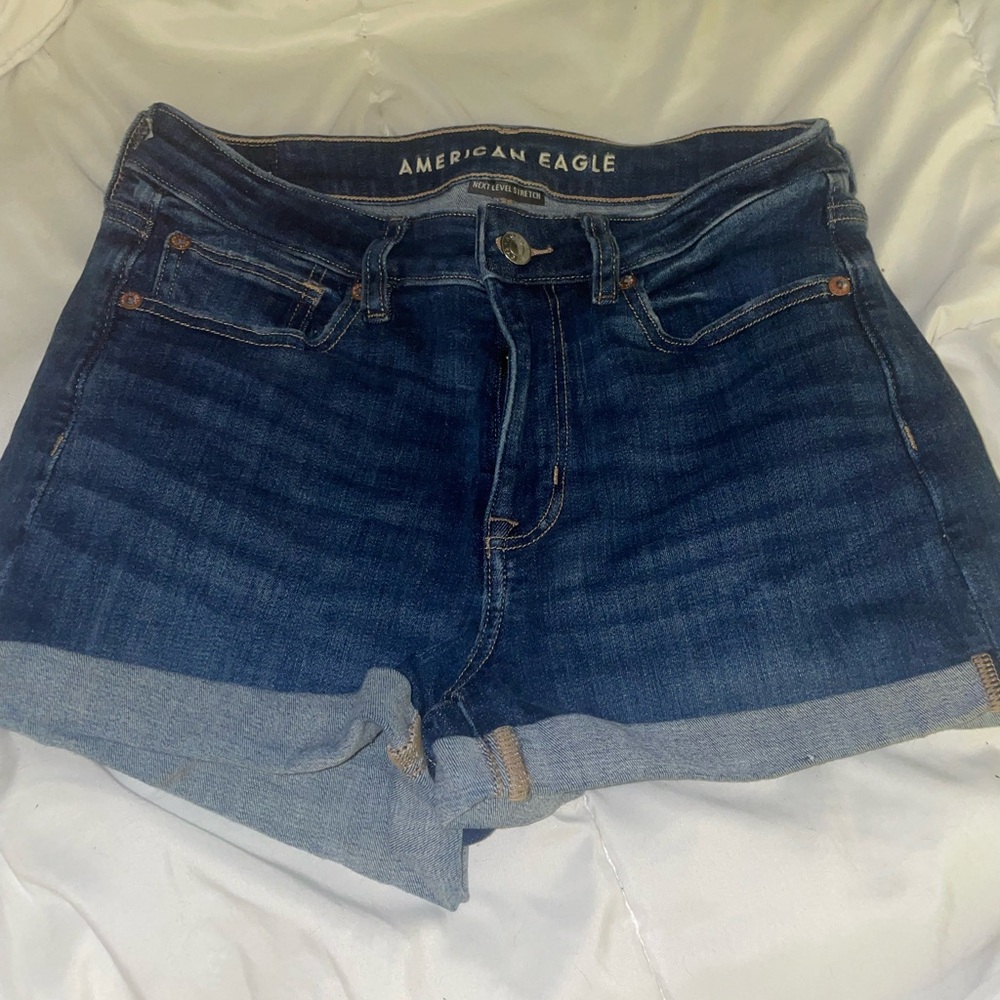 American Eagle Outfitters Dark Blue Jean Shorts